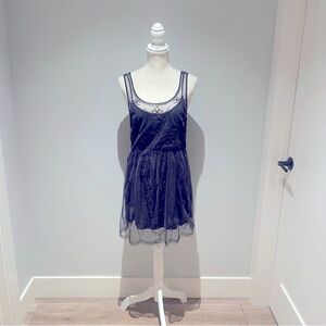 Elegant Gray Sleeveless Dress